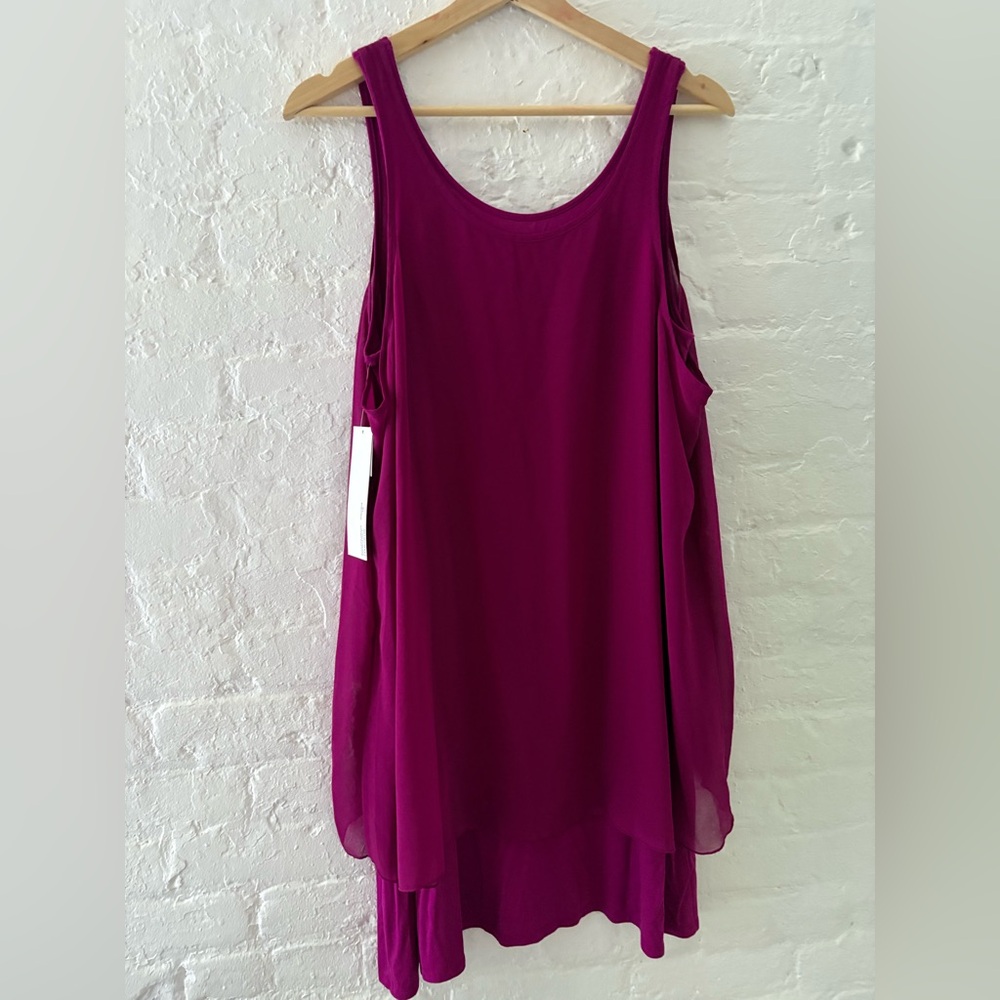 Kensie NWT Double Layer Tunic Tank Mini Dress